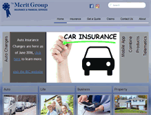 Tablet Screenshot of meritgroup.ca